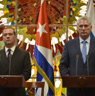 Recibió Díaz-Canel al Presidente del Gobierno de la Federación de Rusia