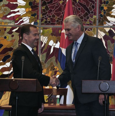 Recibió Díaz-Canel al Presidente del Gobierno de la Federación de Rusia