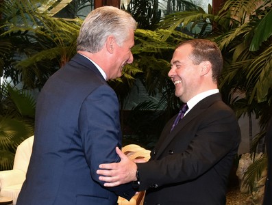 Recibió Díaz-Canel al Presidente del Gobierno de la Federación de Rusia