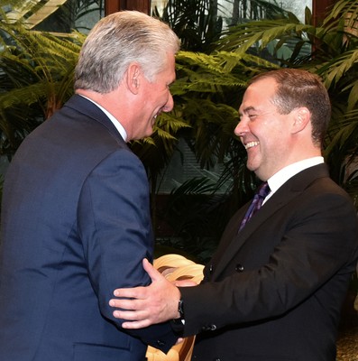 Recibió Díaz-Canel al Presidente del Gobierno de la Federación de Rusia