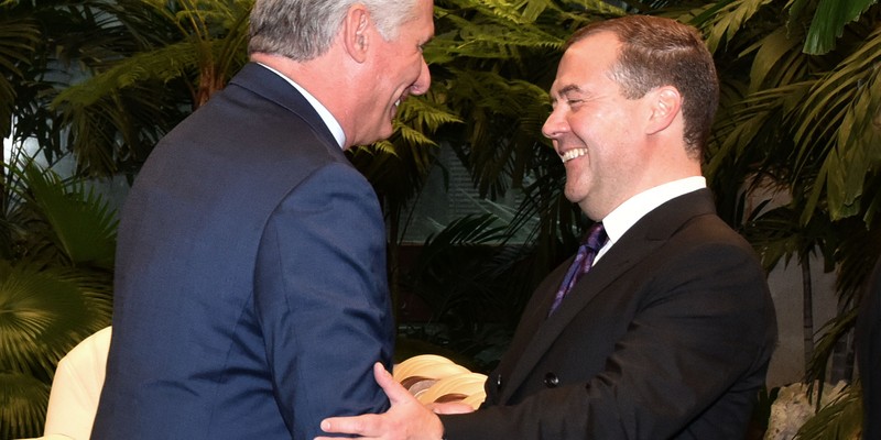 Recibió Díaz-Canel al Presidente del Gobierno de la Federación de Rusia