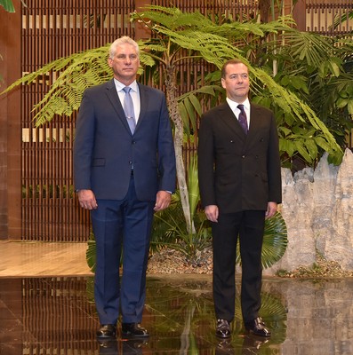 Recibió Díaz-Canel al Presidente del Gobierno de la Federación de Rusia