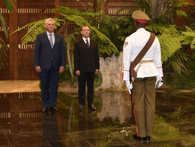 Recibió Díaz-Canel al Presidente del Gobierno de la Federación de Rusia