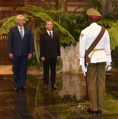 Recibió Díaz-Canel al Presidente del Gobierno de la Federación de Rusia