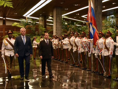 Recibió Díaz-Canel al Presidente del Gobierno de la Federación de Rusia