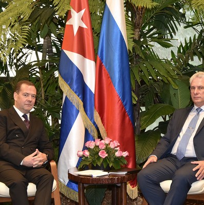 Recibió Díaz-Canel al Presidente del Gobierno de la Federación de Rusia
