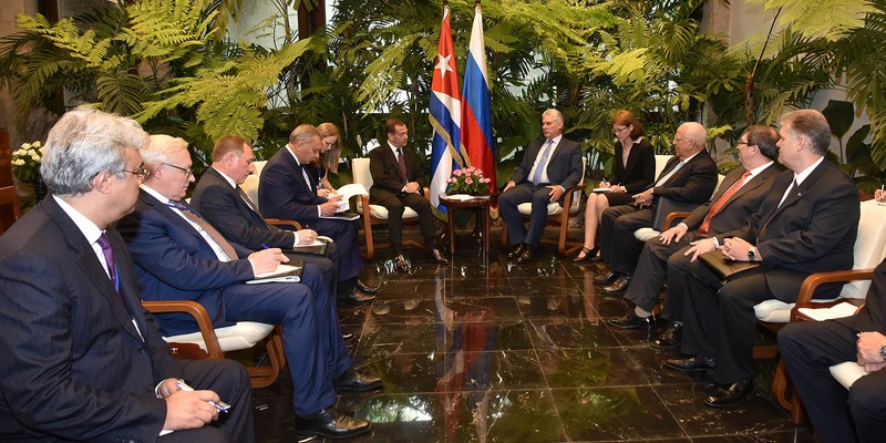 Recibió Díaz-Canel al Presidente del Gobierno de la Federación de Rusia