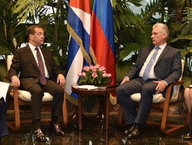 Recibió Díaz-Canel al Presidente del Gobierno de la Federación de Rusia