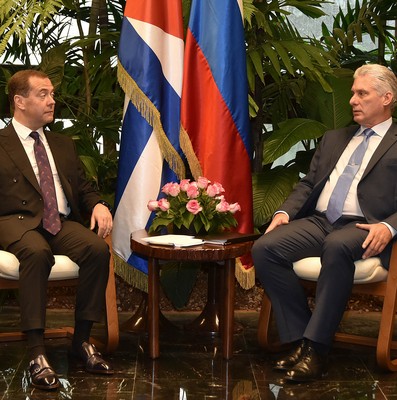 Recibió Díaz-Canel al Presidente del Gobierno de la Federación de Rusia