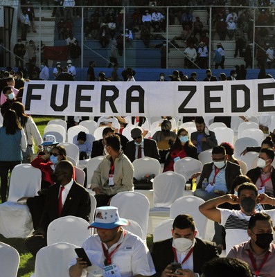 Ceremonia de traspaso presidencial a Xiomara Castro de Zelaya.