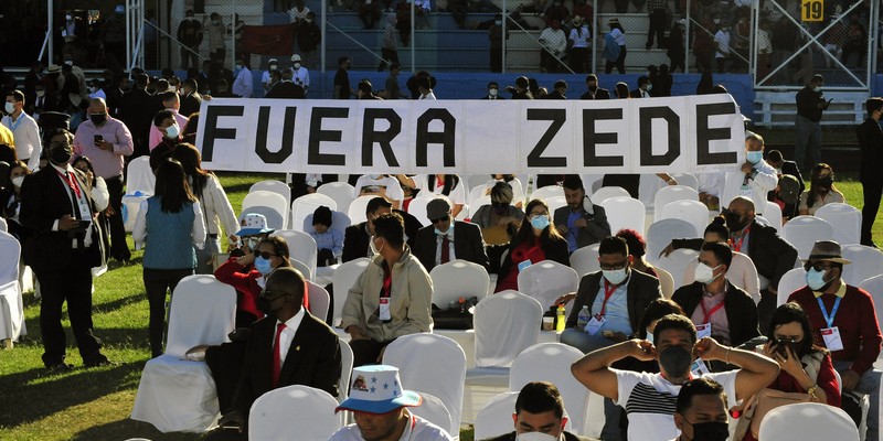 Ceremonia de traspaso presidencial a Xiomara Castro de Zelaya.