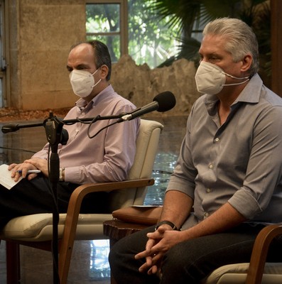 Diálogo con periodistas cubanos