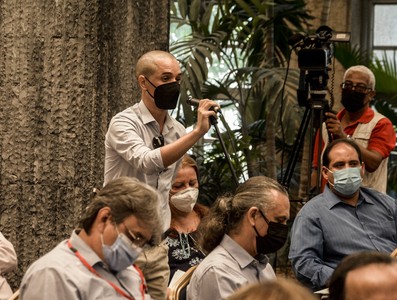 Diálogo con periodistas cubanos