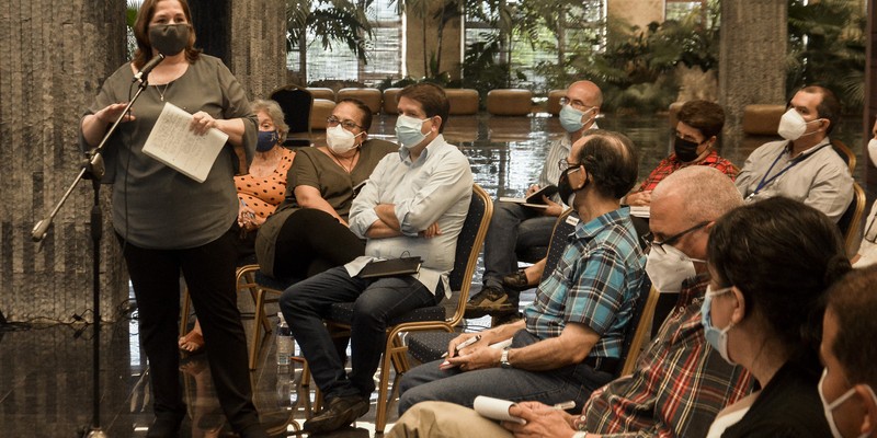 Diálogo con periodistas cubanos