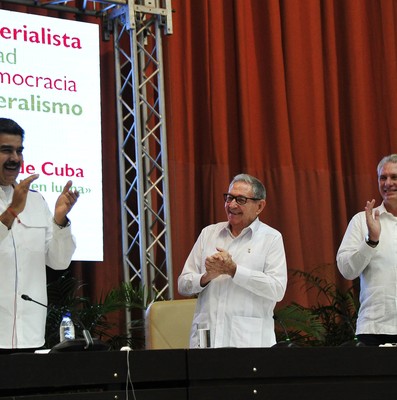 Clausura del Encuentro antiimperialista de solidaridad, por la democracia y contra el neoliberalismo