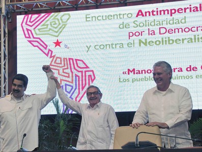 Clausura del Encuentro antiimperialista de solidaridad, por la democracia y contra el neoliberalismo