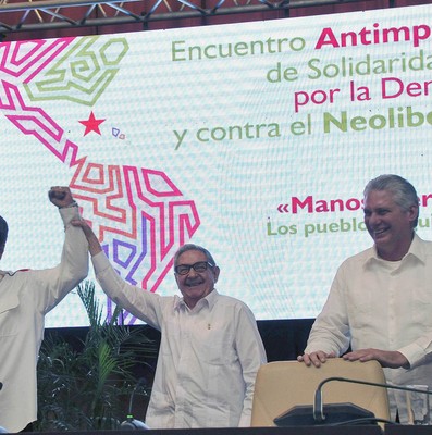 Clausura del Encuentro antiimperialista de solidaridad, por la democracia y contra el neoliberalismo
