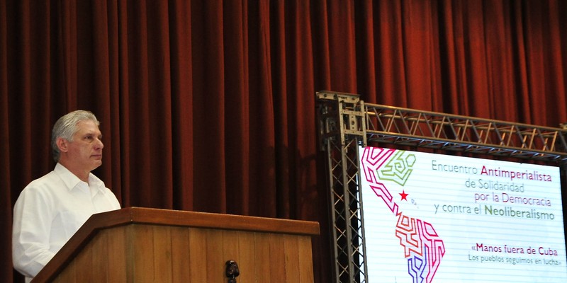 Clausura del Encuentro antiimperialista de solidaridad, por la democracia y contra el neoliberalismo