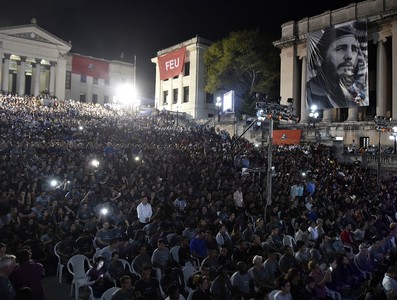 Velada político- cultural por el tercer aniversario de la desaparición física del Comandante en Jefe, Fidel Castro Ruz.