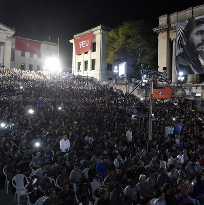 Velada político- cultural por el tercer aniversario de la desaparición física del Comandante en Jefe, Fidel Castro Ruz.