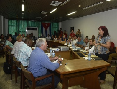 Visita del Consejo de Ministros encabezada por Díaz-Canel a Ciego de Avila