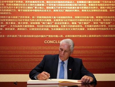 Presidente Diaz-Canel en China