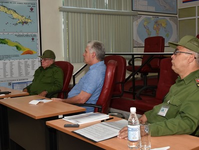 Destaca Presidente cubano carácter popular del Ejercicio Meteoro 2019