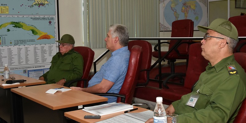 Destaca Presidente cubano carácter popular del Ejercicio Meteoro 2019