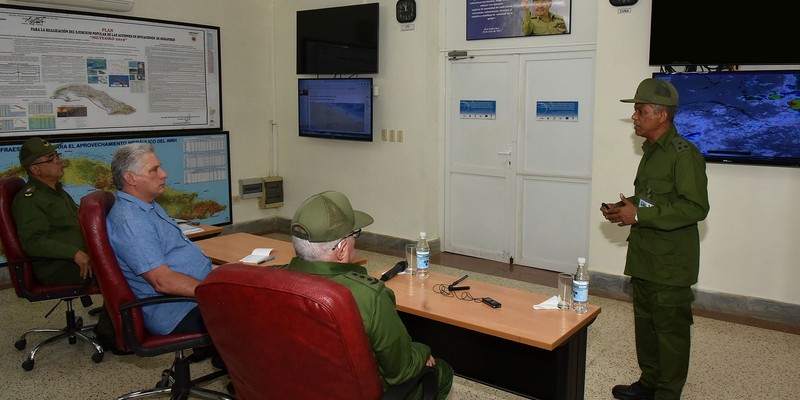 Destaca Presidente cubano carácter popular del Ejercicio Meteoro 2019
