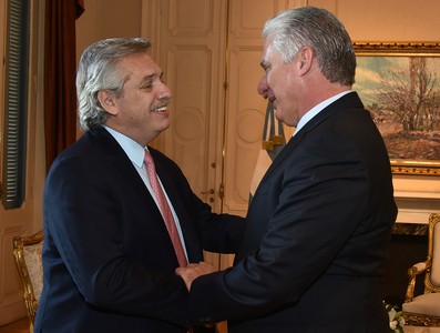 Visita Díaz-Canel a la Argentina