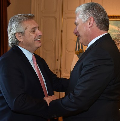 Visita Díaz-Canel a la Argentina