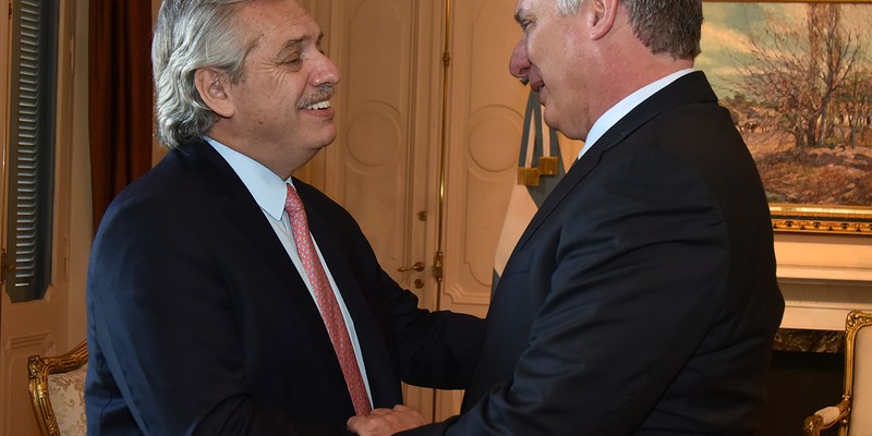 Visita Díaz-Canel a la Argentina