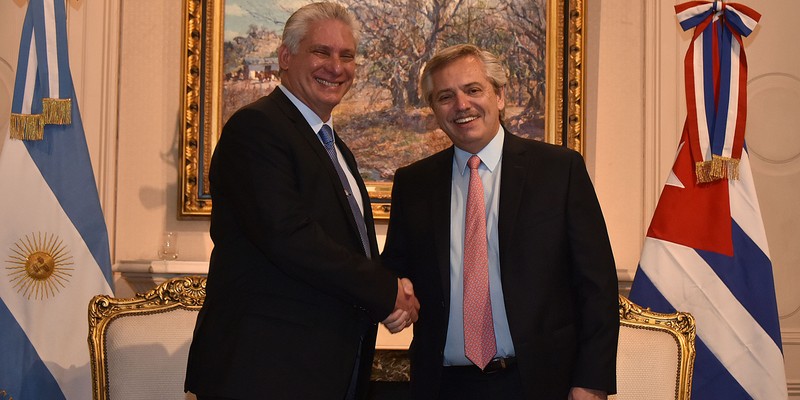 Visita Díaz-Canel a la Argentina