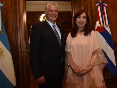 Visita Díaz-Canel a la Argentina