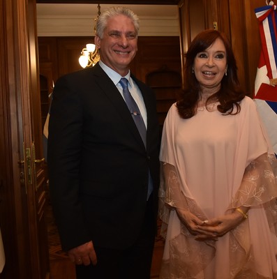 Visita Díaz-Canel a la Argentina