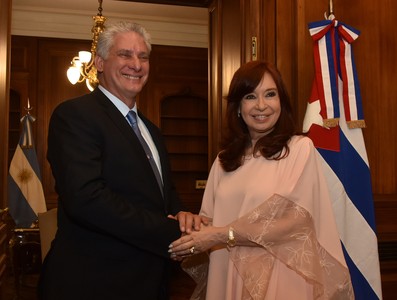 Visita Díaz-Canel a la Argentina