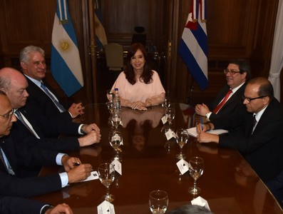 Visita Díaz-Canel a la Argentina