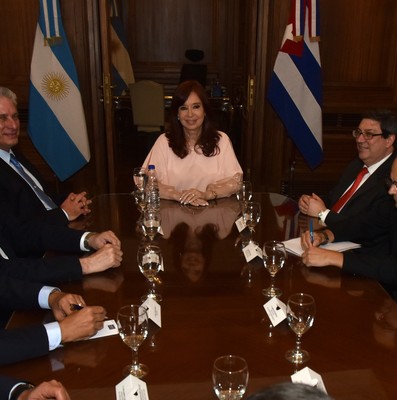 Visita Díaz-Canel a la Argentina