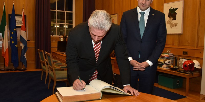 Visita Díaz-Canel a Irlanda