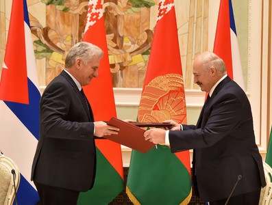 El presidente de la República de Cuba Miguel Díaz-Canel Bermúdez realiza visita oficial a Belarús