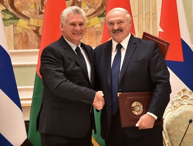 El presidente de la República de Cuba Miguel Díaz-Canel Bermúdez realiza visita oficial a Belarús