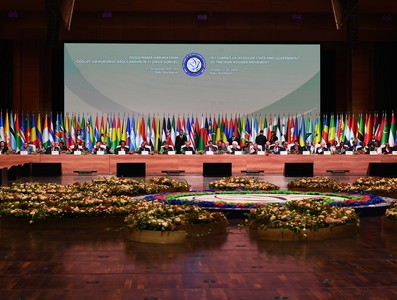 Miguel Díaz-Canel Bermúdez en Azerbaiyan para participar en XVIII Cumbre MNOAL