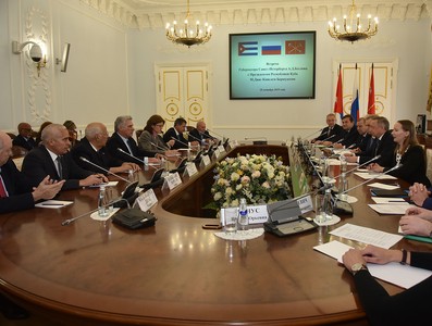Visita de Trabajo de Díaz-Canel a San Petersburgo, Rusia