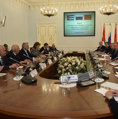 Visita de Trabajo de Díaz-Canel a San Petersburgo, Rusia