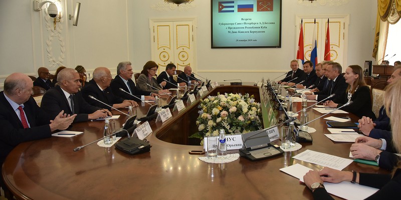 Visita de Trabajo de Díaz-Canel a San Petersburgo, Rusia