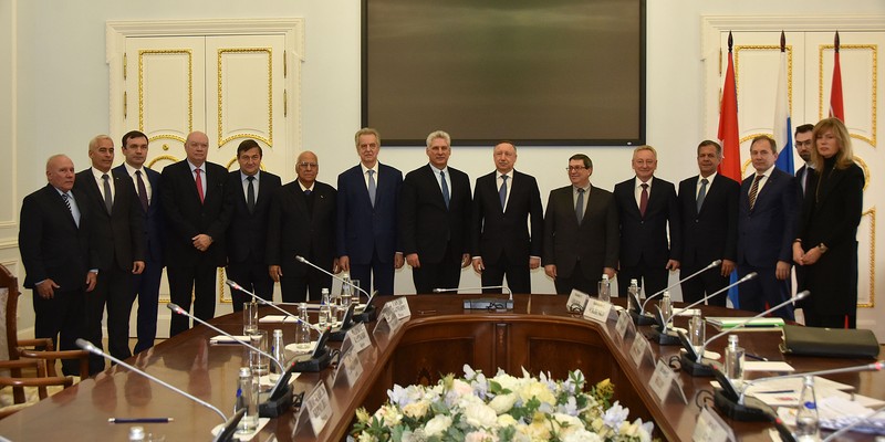 Visita de Trabajo de Díaz-Canel a San Petersburgo, Rusia