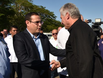 Llegada de Díaz-Canel a Nicaragua para participar en VIII Encuentro de la AEC