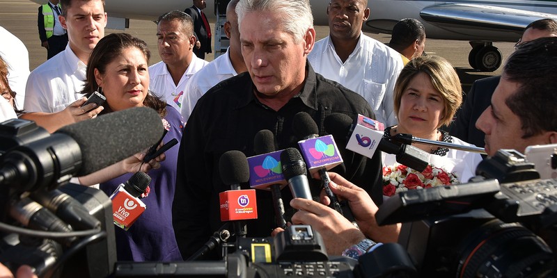Llegada de Díaz-Canel a Nicaragua para participar en VIII Encuentro de la AEC