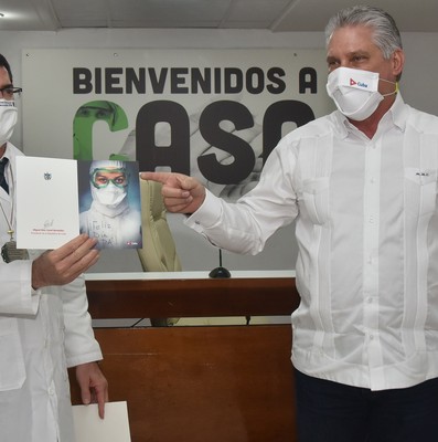 Encuentro del Presidente de la República de Cuba con los miembros de la 