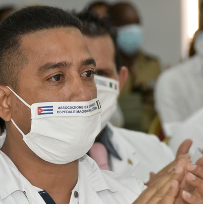 Encuentro del Presidente de la República de Cuba con los miembros de la 